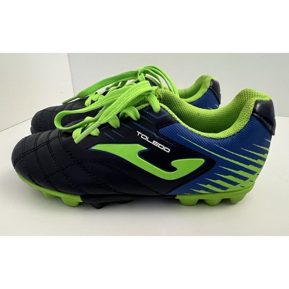 Joma Toledo Soccer Shoes Cleats Football Boots‎ youth Size 12C Blue Green